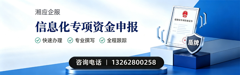 西宁信息化专项资金申报服务