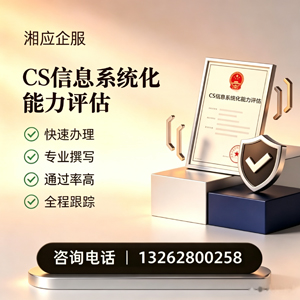 西宁CS信息系统化能力评估申报服务